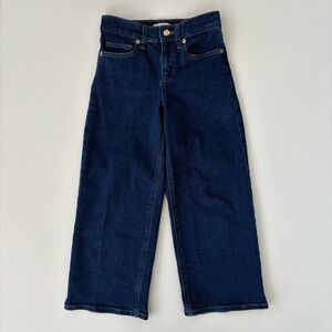 Crewcuts J.Crew Factory Girls Flower Button Wide Leg Jeans Size 7 EUC